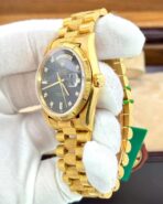 Rolex Day-Date President 1997 – Factory Black Diamond Dial  Ref. 18248 | 36mm |  Excellent Condition | Solid 18K Gold - Image 2