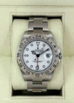 2008 Rolex Explorer II 40mm 16570 Stainless Steel Polar White Dial